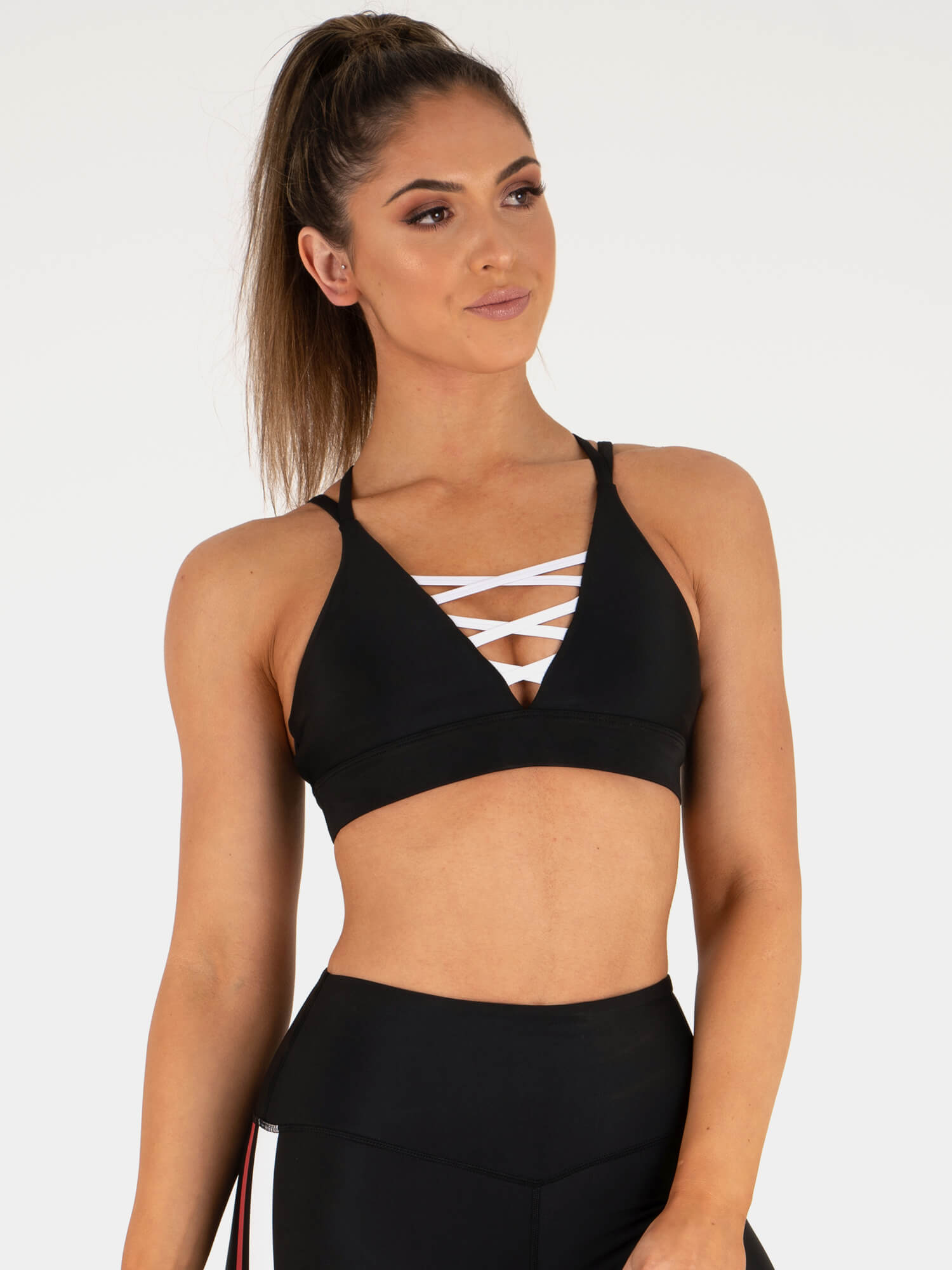 Топ LACED UP Black