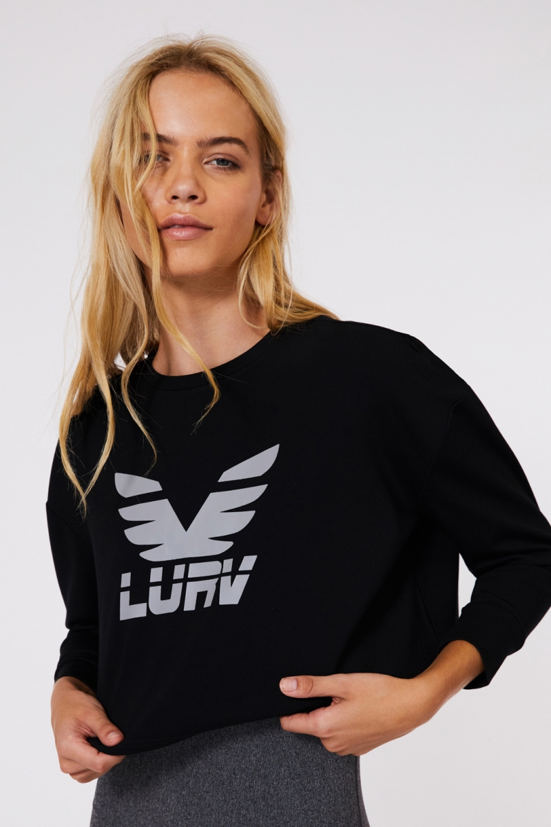 Кроп HALF TIME Black