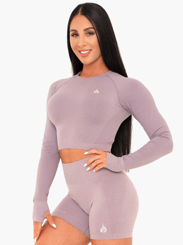 Кроп-топ GEO SEAMLESS Mauve — изображение 3