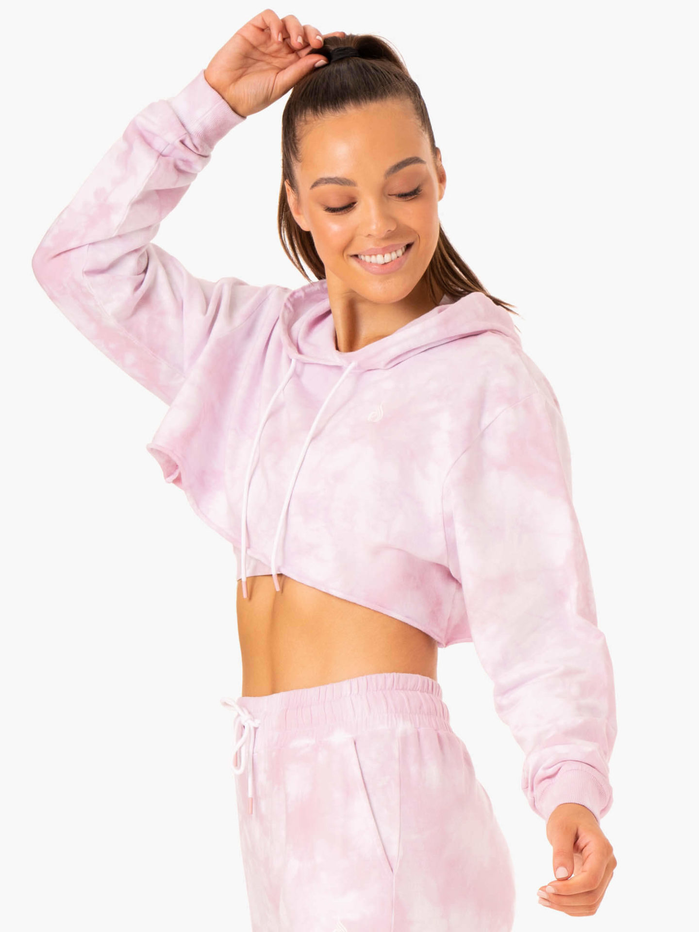 Худи TIE DYE Mauve Pink