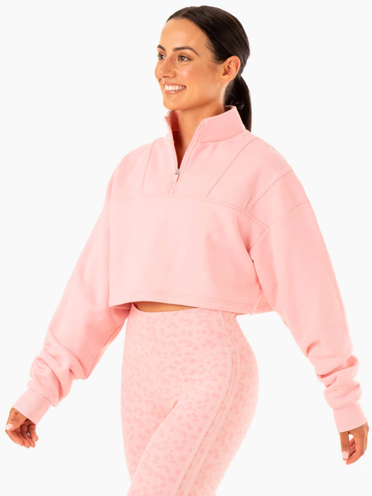 Толстовка EVOLUTION Half Zip Pink — изображение 3