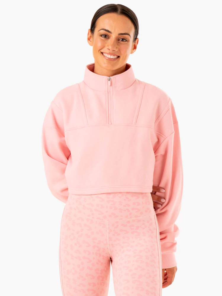 Толстовка EVOLUTION Half Zip Pink