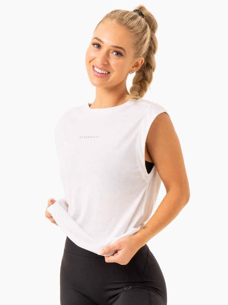 Майка ELEMENT Wide Cut Tank White — изображение 3