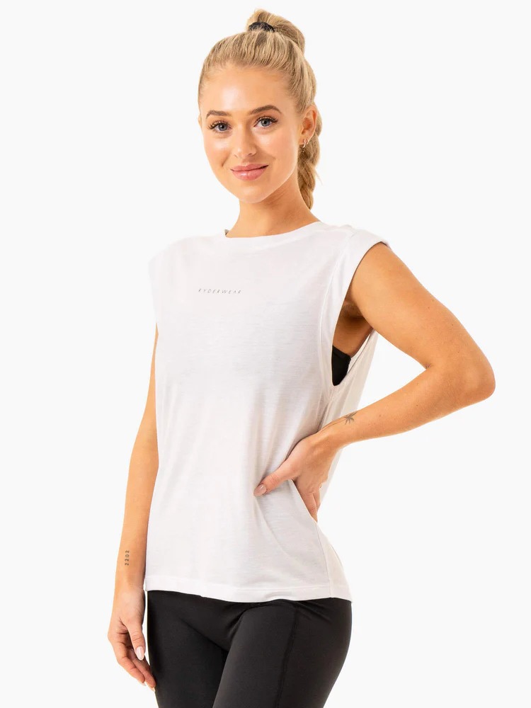 Майка ELEMENT Wide Cut Tank White — изображение 4
