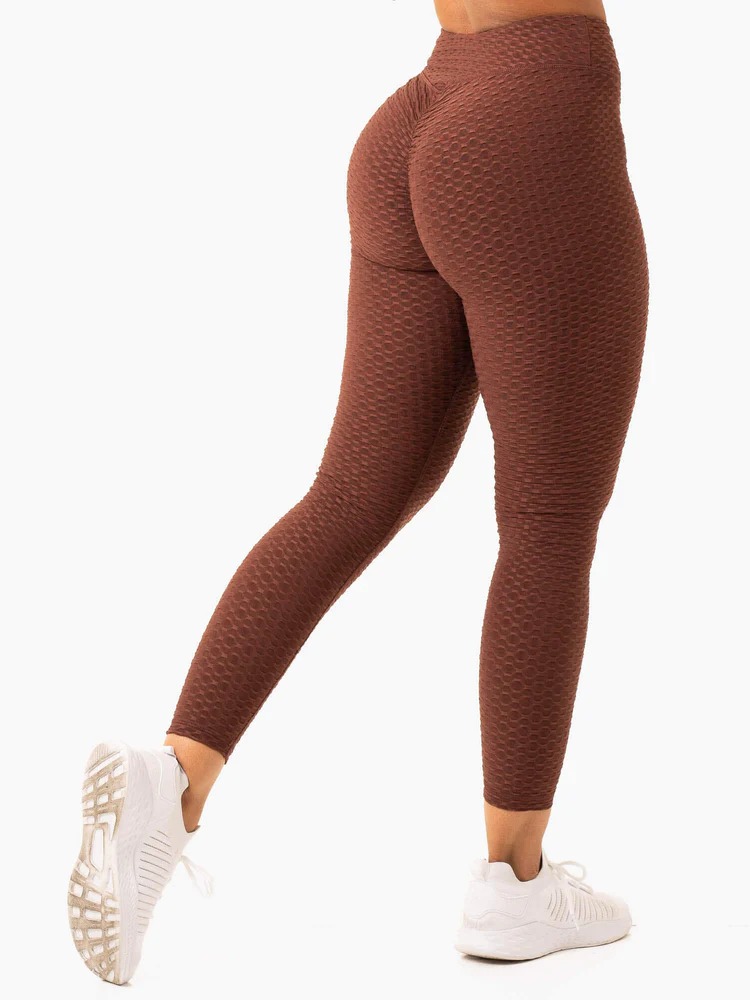Леггинсы OPTIC Scrunch Bum Chocolate — изображение 3