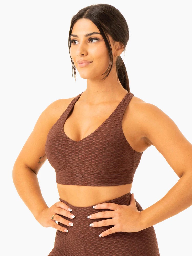 Топ OPTIC V-Neck Chocolate — изображение 3