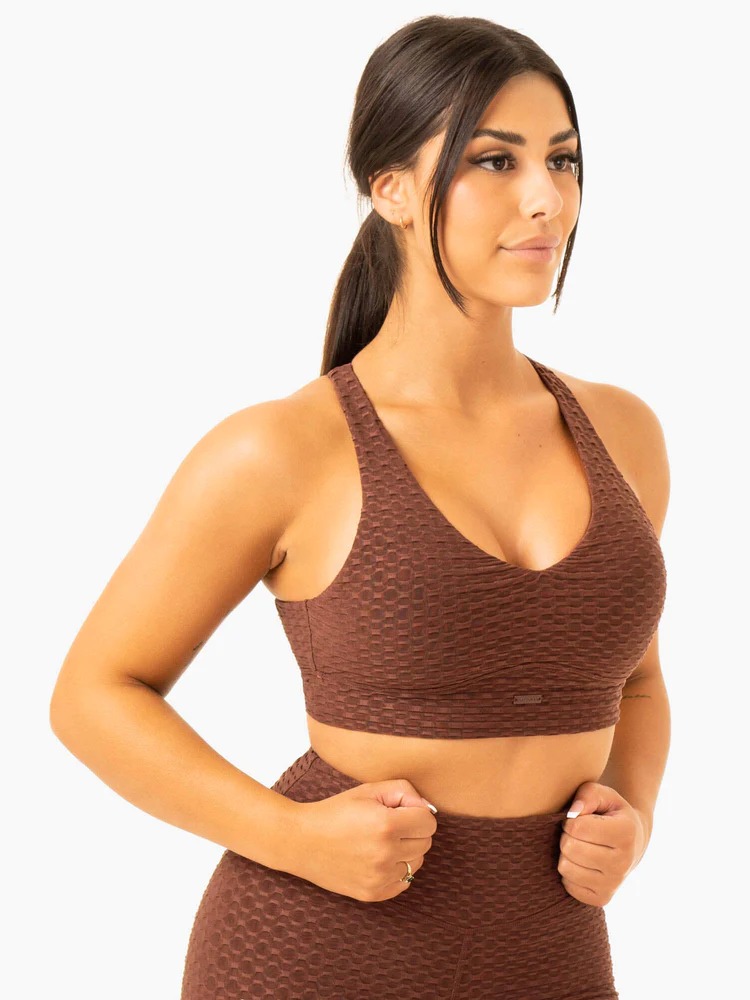 Топ OPTIC V-Neck Chocolate — изображение 5