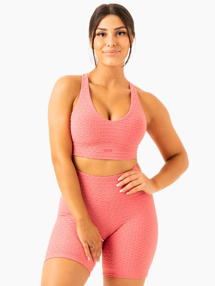 Топ OPTIC V-Neck Lipstick Pink