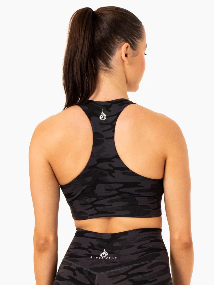 Топ BASE RACER BACK Black Camo — изображение 5