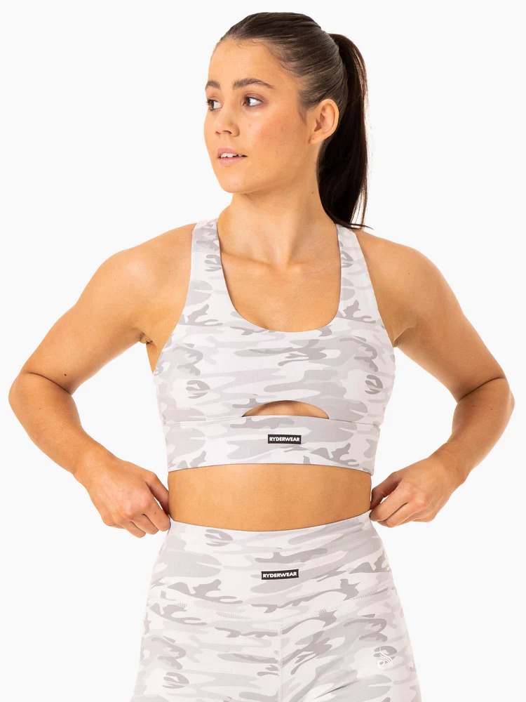 Топ BASE RACER BACK Grey Camo