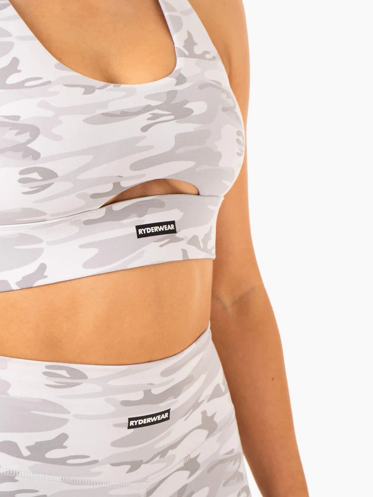 Топ BASE RACER BACK Grey Camo — изображение 3