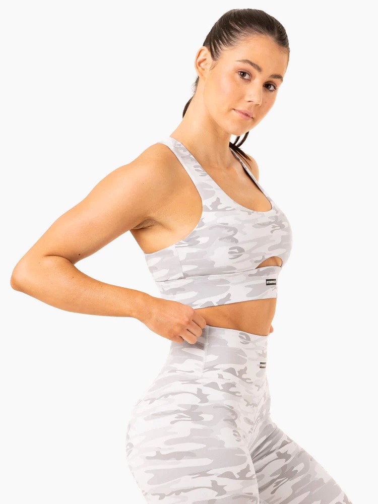 Топ BASE RACER BACK Grey Camo — изображение 5