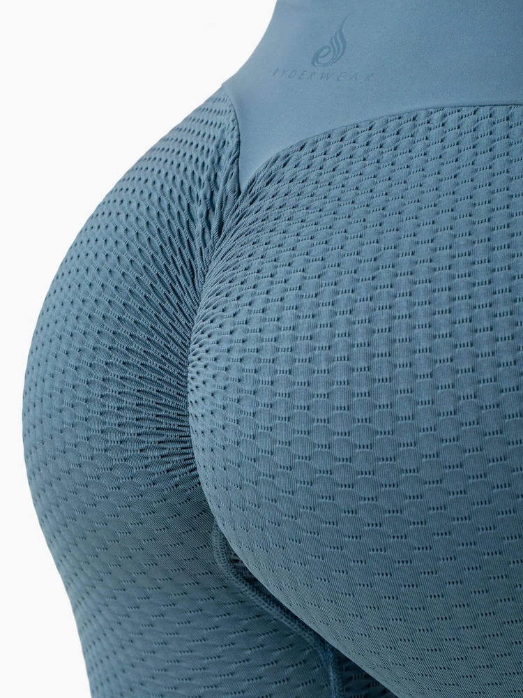 Леггинсы HONEYCOMB Scrunch Steel Blue — изображение 2