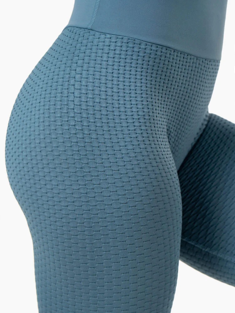 Леггинсы HONEYCOMB Scrunch Steel Blue — изображение 3