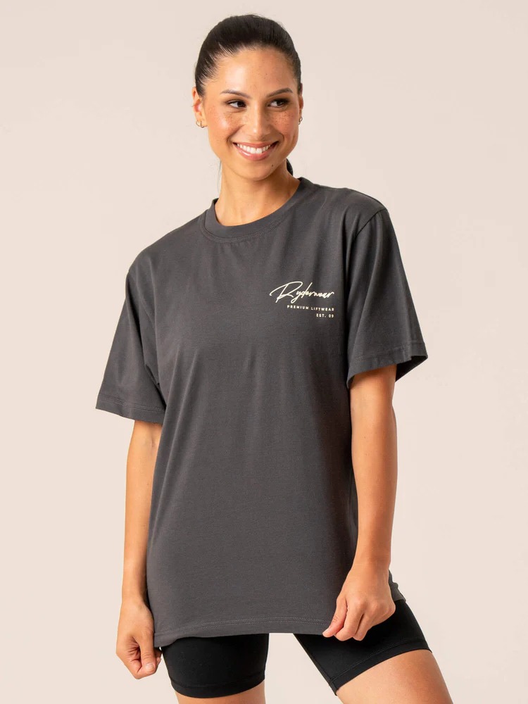 Футболка Signature T-Shirt Charcoal