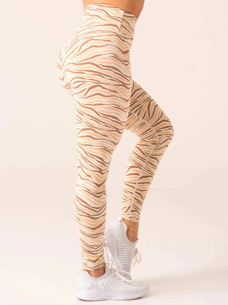 Леггинсы UNSTOPPABLE Scrunch Vanilla Zebra — изображение 2