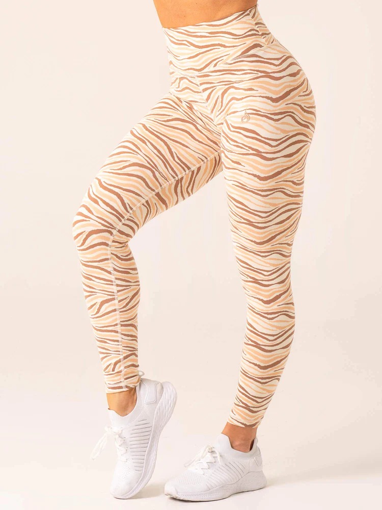 Леггинсы UNSTOPPABLE Scrunch Vanilla Zebra — изображение 3