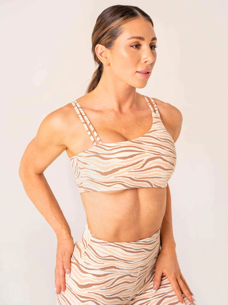 Топ UNSTOPPABLE One Shoulder Vanilla Zebra — изображение 2