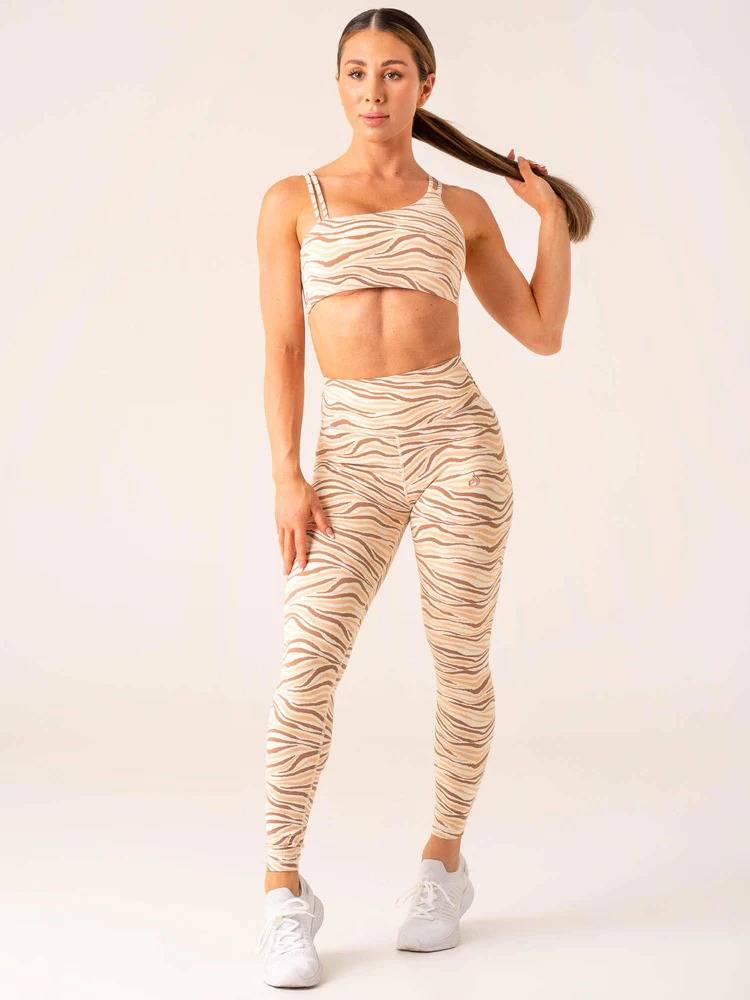 Топ UNSTOPPABLE One Shoulder Vanilla Zebra — изображение 5
