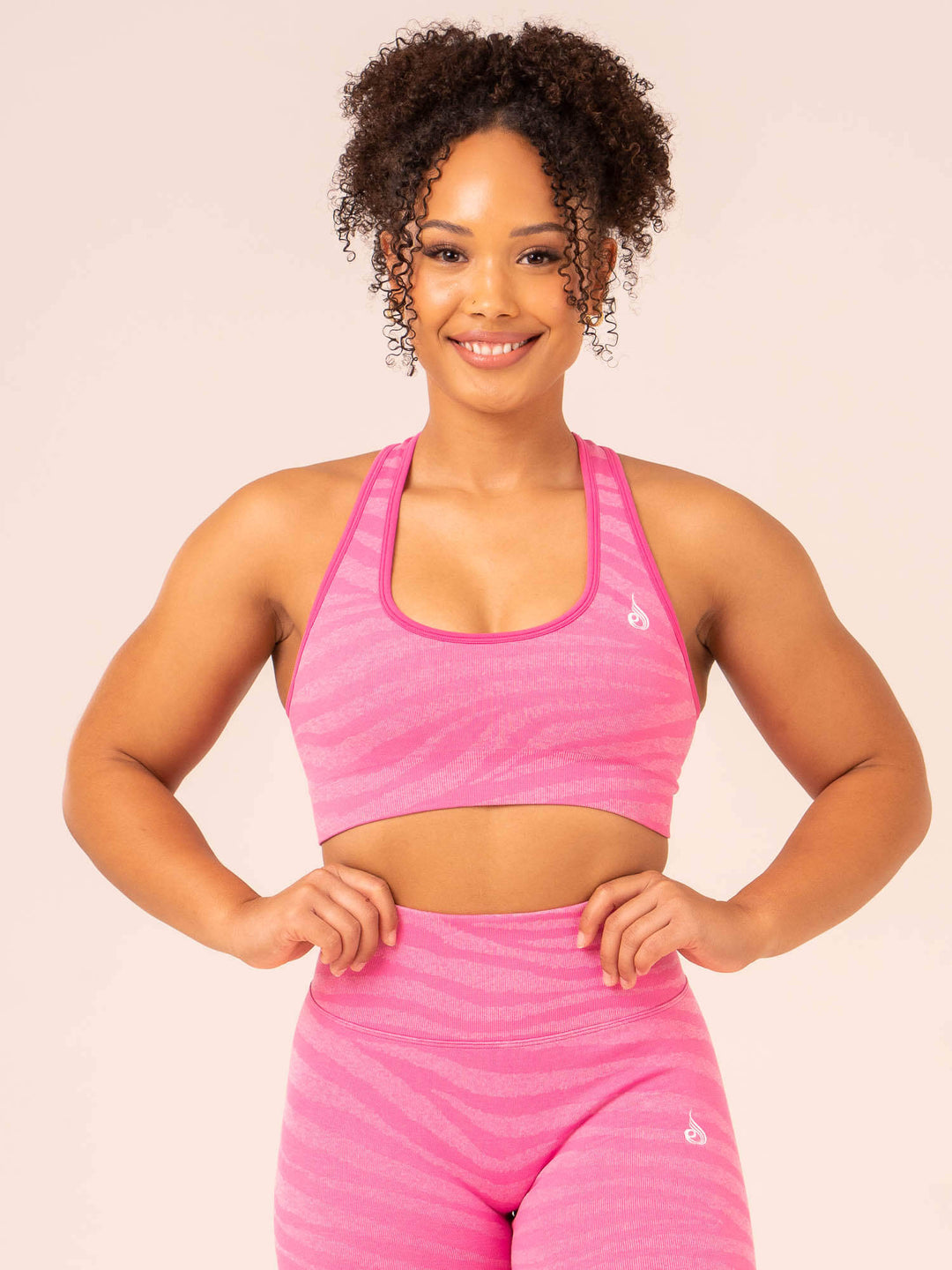 Топ ZEBRA Seamless Sports Pink