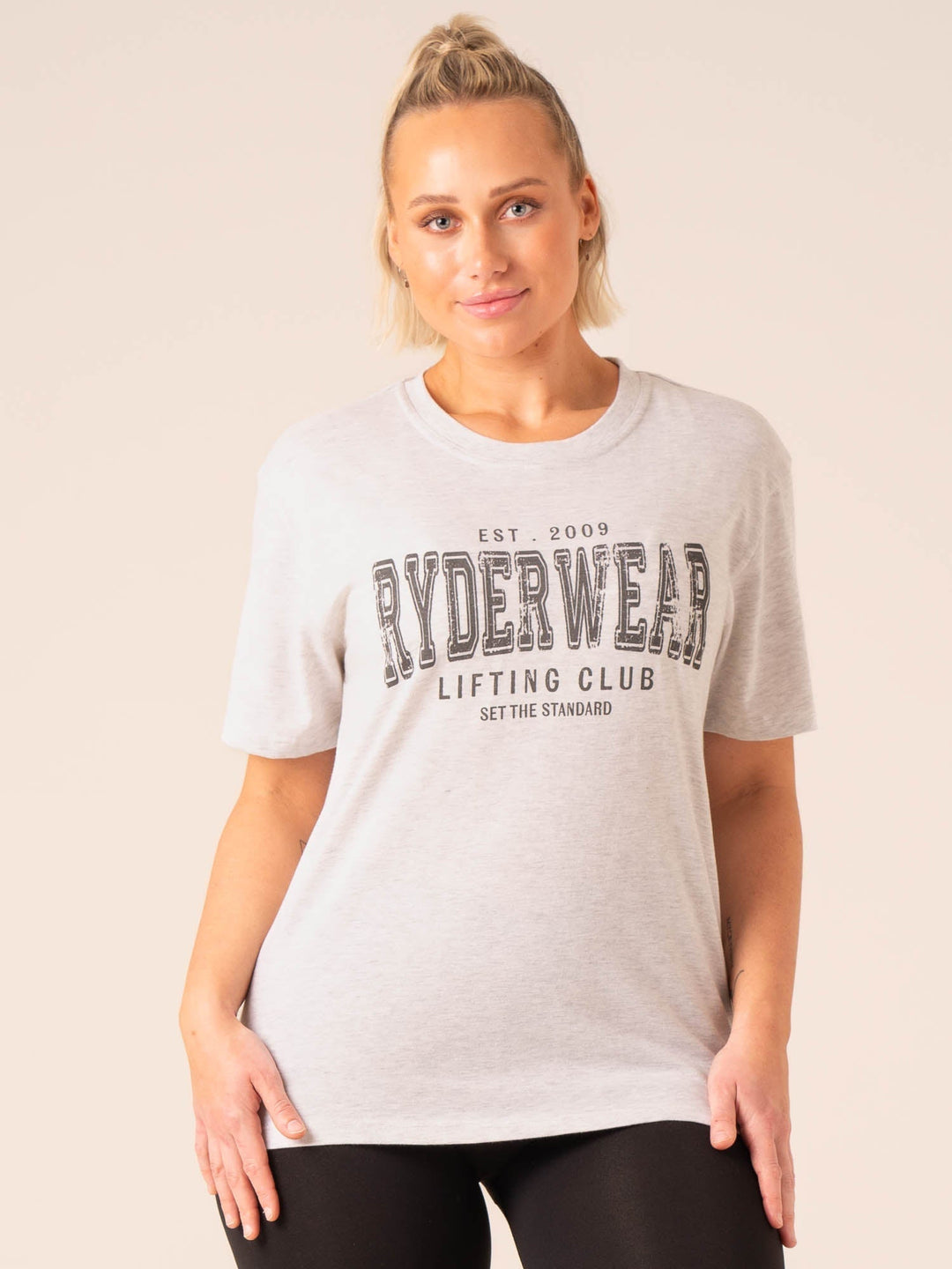 Ryderwear Womens Grit Oversized T-Shirt - Black XXL