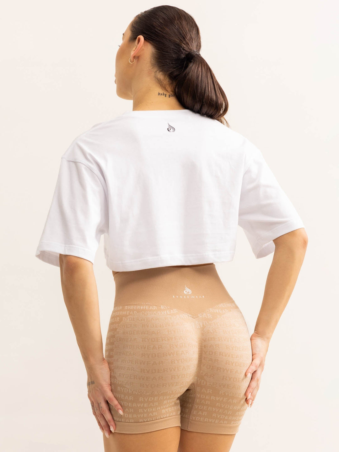 Кроп-футболка LOGO LUX T-Shirt White — изображение 2