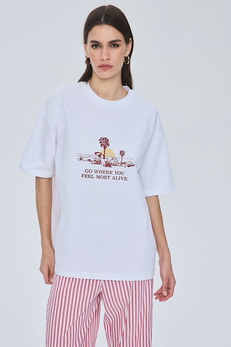 Футболка "PALM ROUGE"