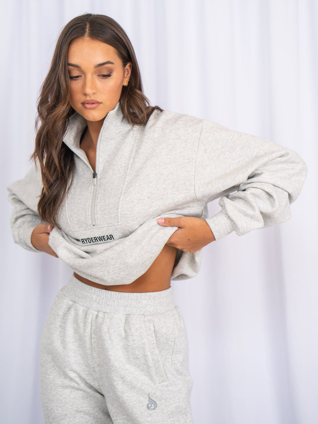 Тостовка Unisex Half Zip Jumper Snow Marl