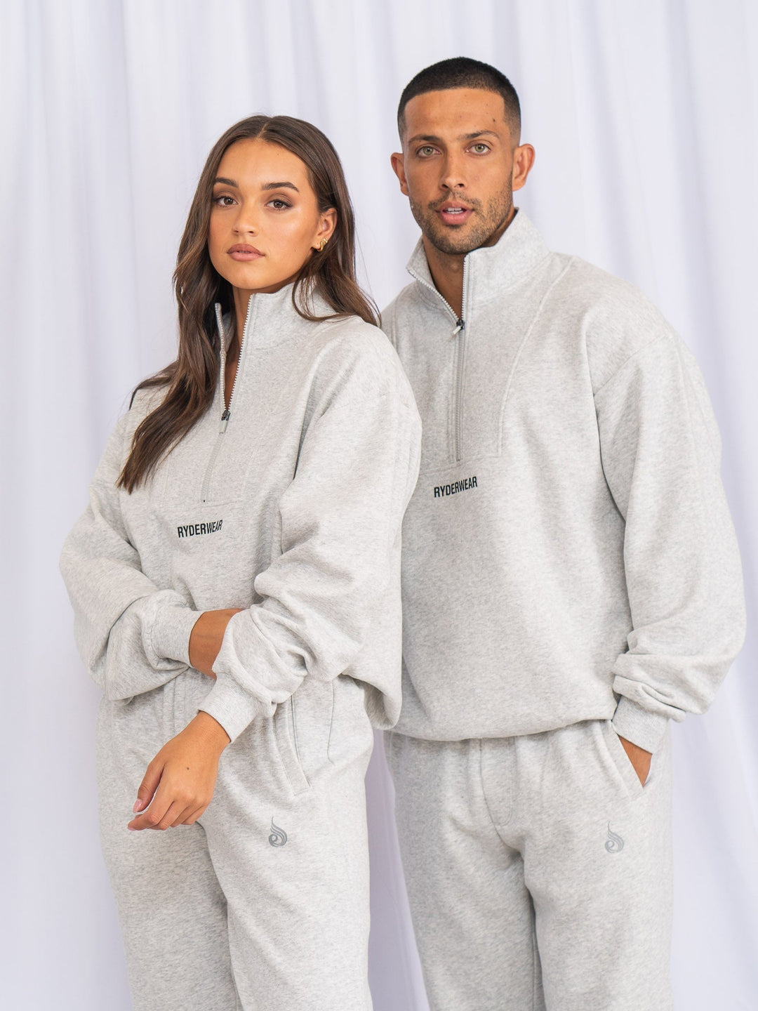 Тостовка Unisex Half Zip Jumper Snow Marl — изображение 6