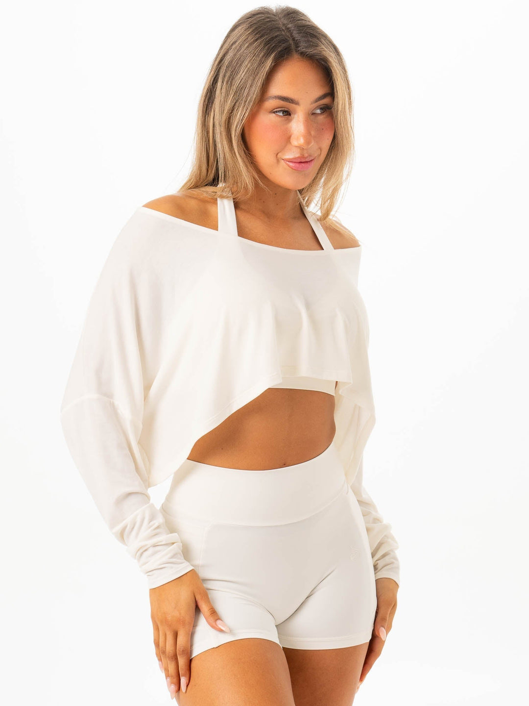 Лонгслив Slouchy Off Shoulder Vanilla — изображение 5